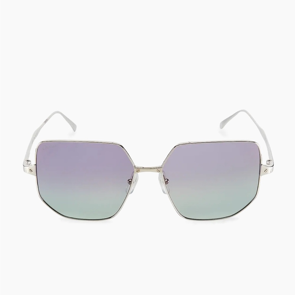 Cartier Santos De Cartier 58MM Geometric Sunglasses